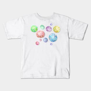 Watercolor Gemstones Kids T-Shirt